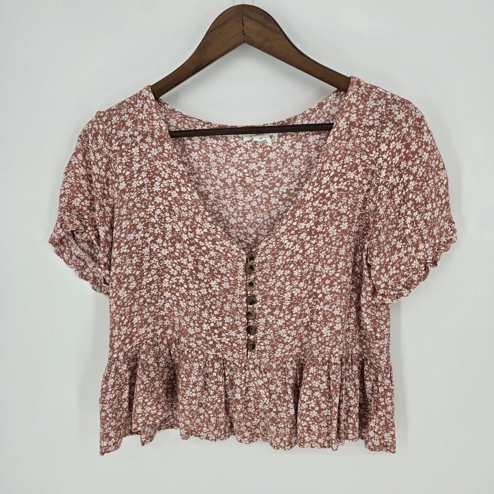 Ivy & Main Floral Prairie Cottagecore Blouse Med